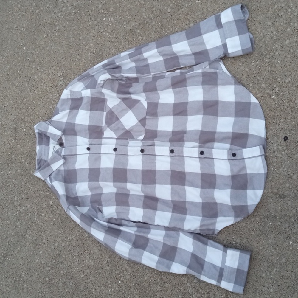Y2K Abercrombie and Fitch Flannel Women's Top Small